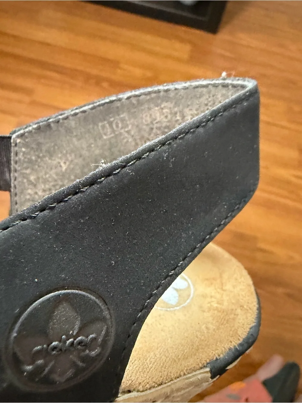Rieker Fanni H6 Wedge Slingback Island Comfort Sandals Size 9 (40)